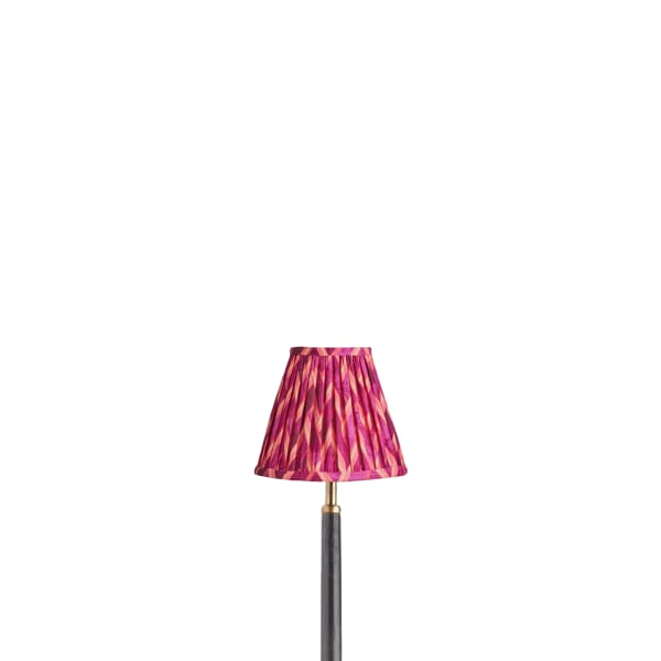 6 inch empire clip on shade in pink herringbone by Matthew Williamson