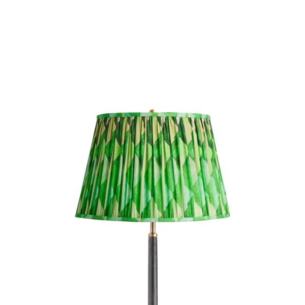 14 inch straight empire shade in green harlequin by Matthew Williamson