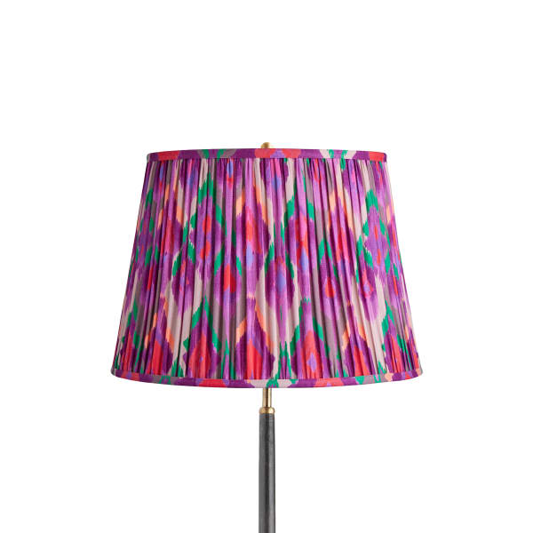 16 inch straight empire shade in magenta mala ikat by Matthew Williamson