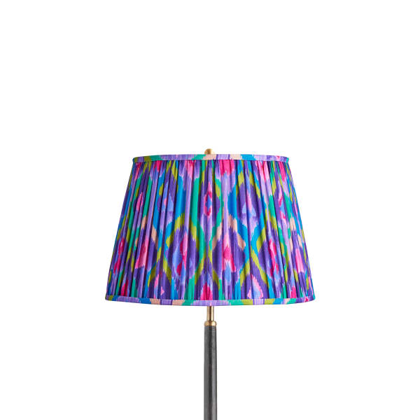 14 inch straight empire shade in purple mala ikat by Matthew Williamson