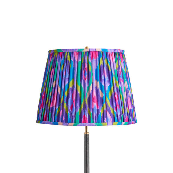 16 inch straight empire shade in purple mala ikat by Matthew Williamson