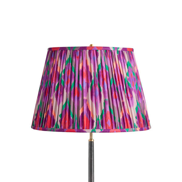 18 inch straight empire shade in magenta mala ikat by Matthew Williamson