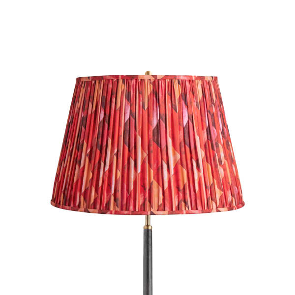 18 inch straight empire shade in red harlequin by Matthew Williamson