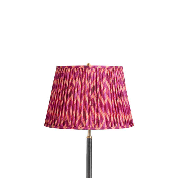 14 inch straight empire shade in pink herringbone by Matthew Williamson