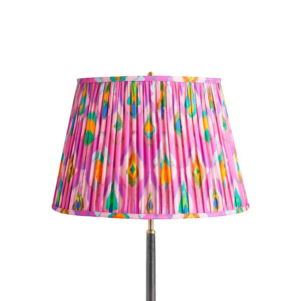 18 inch straight empire shade in pink mala ikat by Matthew Williamson