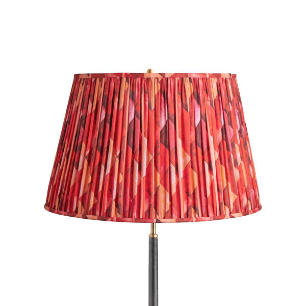 20 inch straight empire shade in red harlequin by Matthew Williamson