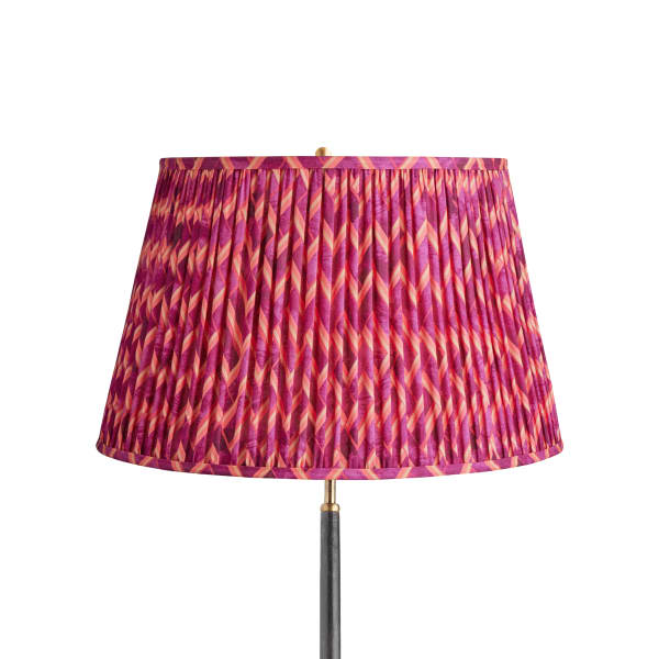 20 inch straight empire shade in pink herringbone by Matthew Williamson