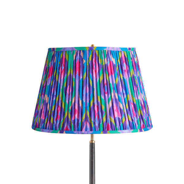 18 inch straight empire shade in purple mala ikat by Matthew Williamson