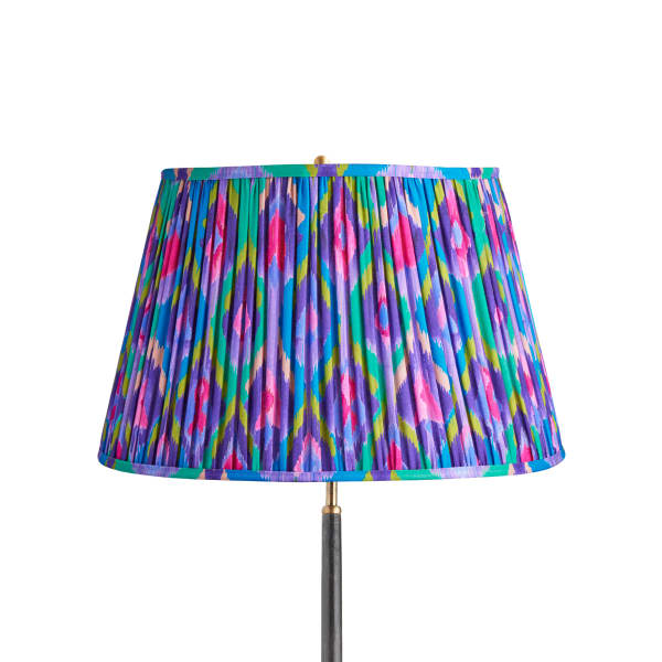 20 inch straight empire shade in purple mala ikat by Matthew Williamson