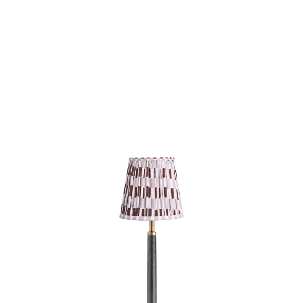 5.5 inch tall tapered shade for cordless lamps in Cappuccino Antonine by Novogratz