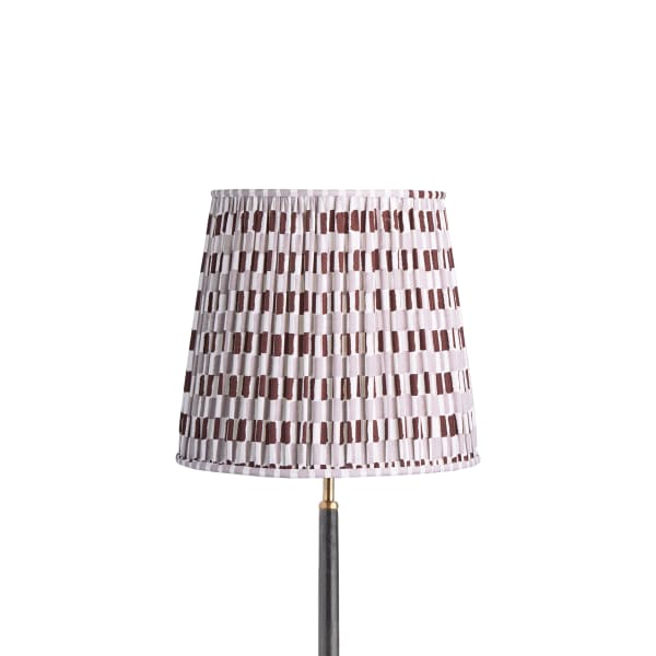 12 inch tall tapered shade for cordless lamps in Cappuccino Antonine by Novogratz