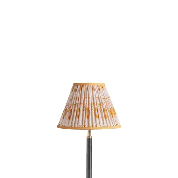 10 inch empire shade for cordless lamps in pink 'Poppies' by Ellen Merchant