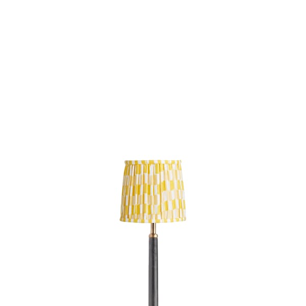5.5 inch tall tapered clip on shade in Sunshine Antonine by Novogratz