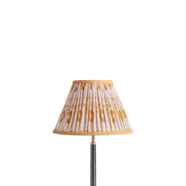 12 inch empire shade in pink 'Poppies' by Ellen Merchant
