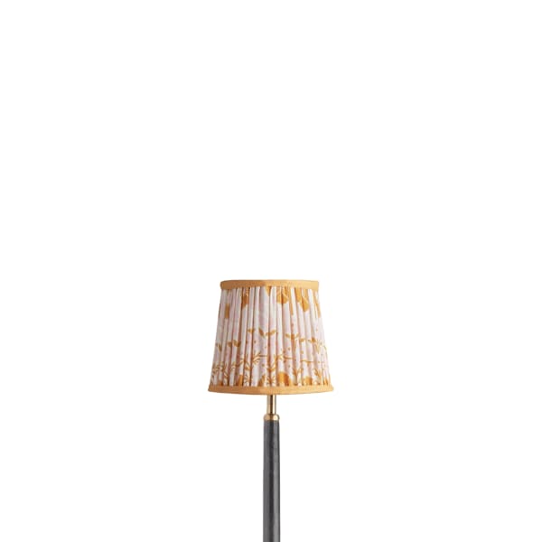 5.5 inch tall tapered shade for cordless lamps in pink 'Poppies' by Ellen Merchant