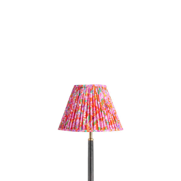 10 inch empire shade for cordless lamps in red English Meadow by Matthew Williamson