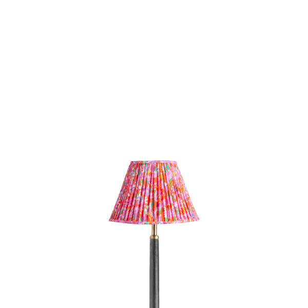 8 inch empire clip on shade in red English Meadow by Matthew Williamson