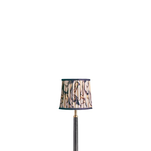 5.5 inch tall tapered clip on shade in natural Disco Zebra by Matthew Williamson