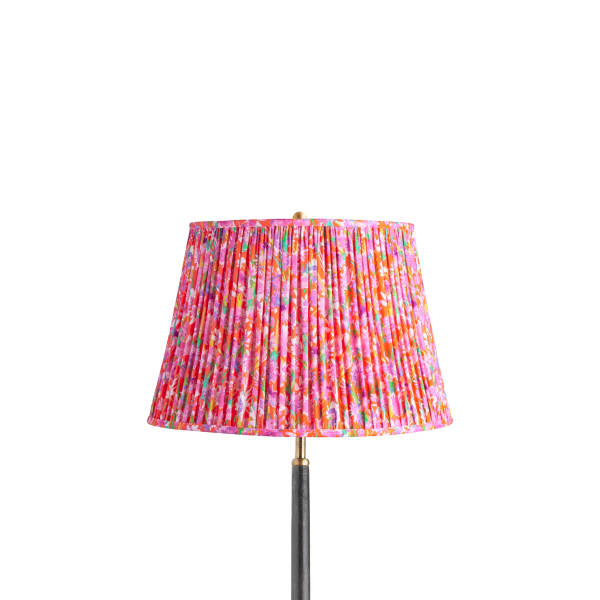 14 inch straight empire shade in red English Meadow by Matthew Williamson
