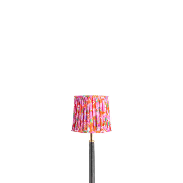 5.5 inch tall tapered clip on shade in red English Meadow by Matthew Williamson