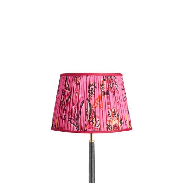 12 inch straight empire reversible gimbal shade in pink Paisley by Matthew Williamson