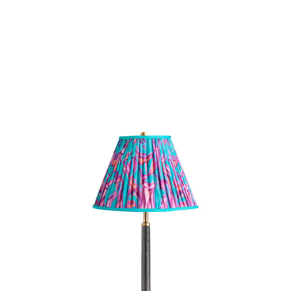 10 inch empire shade in turquoise Disco Zebra by Matthew Williamson