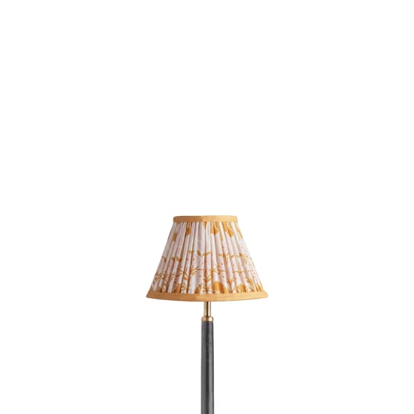 8 inch empire shade for cordless lamps in pink 'Poppies' by Ellen Merchant