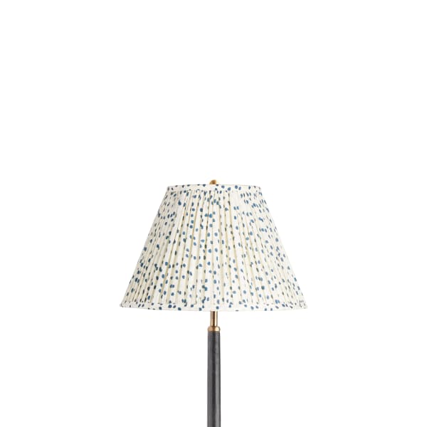 12 inch empire shade in blue dotty