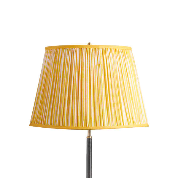 18 inch straight empire shade in calendula chalk stripes