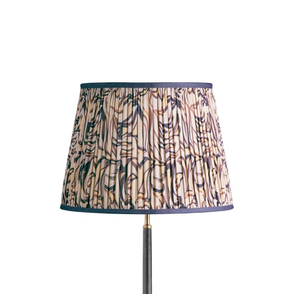 16 inch straight empire reversible gimbal shade in natural Disco Zebra by Matthew Williamson