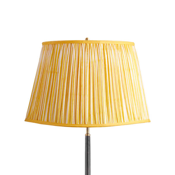 20 inch straight empire shade in calendula chalk stripes