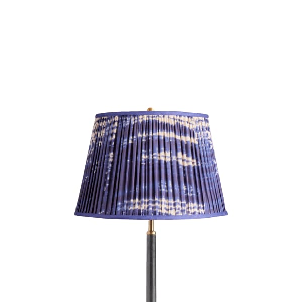 14 inch straight empire shade in denim tie dyed cotton