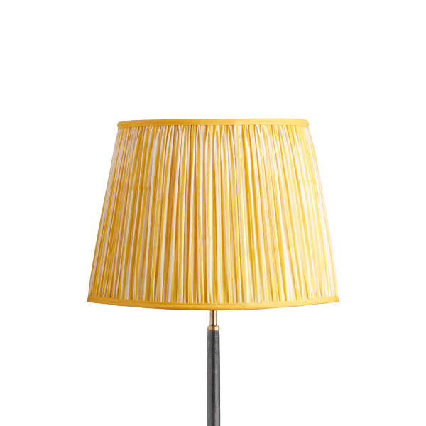 16 inch straight empire reversible gimbal shade in calendula chalk stripes