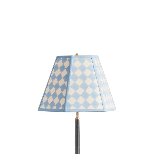 14 inch Milford check hexagon shade in perriwig
