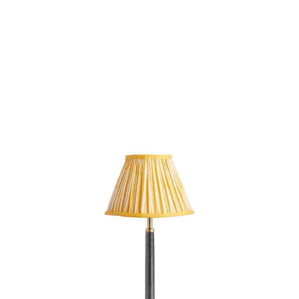 8 inch empire clip on shade in calendula chalk stripes
