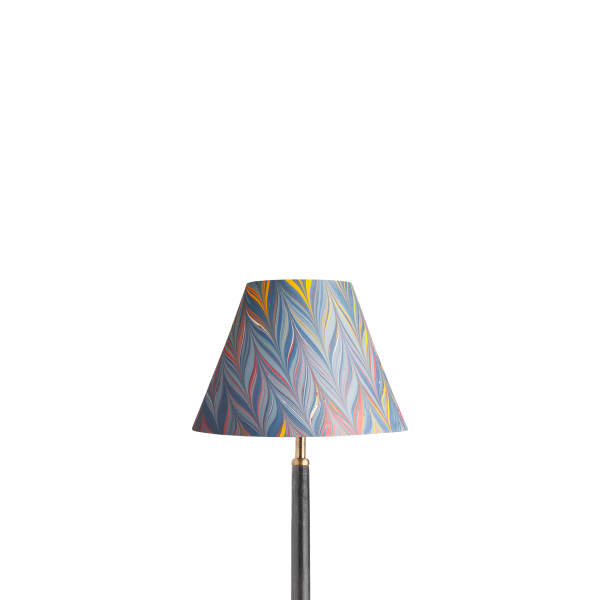 10 inch empire hand made marble paper shade for cordless lamps in blue, yellow and red Brenta