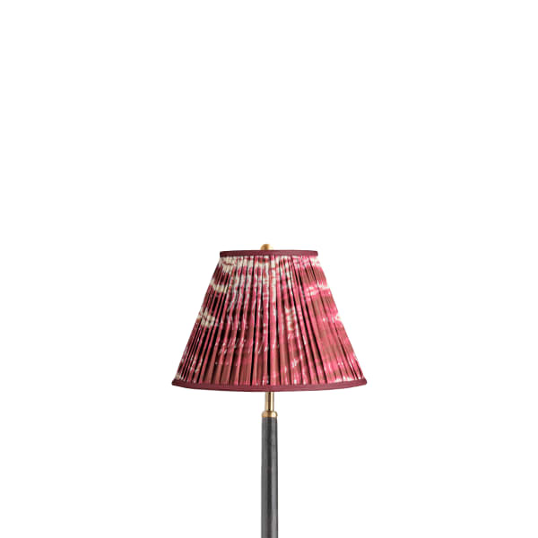 10 inch empire shade in Crimson tie dyed cotton