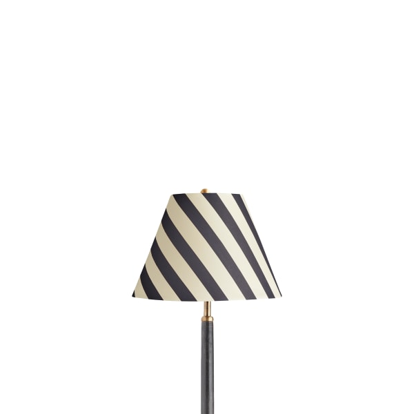 10 inch empire shade in jet stripes