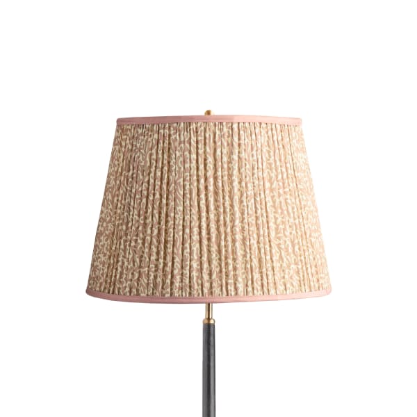 16 inch straight empire shade in blush Tuffley cotton by GP & J Baker