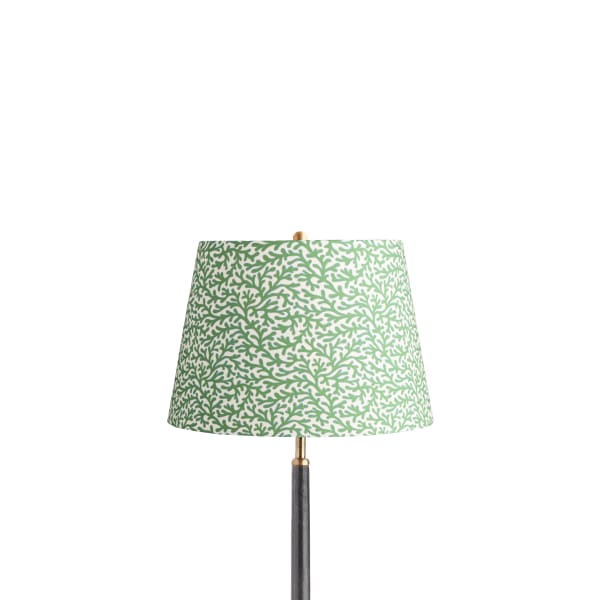 12 inch straight empire shade in green blue Tuffley cotton by GP & J Baker