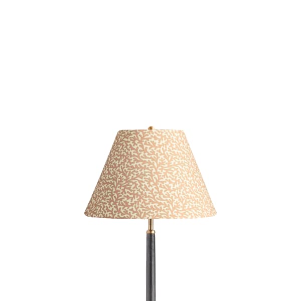 12 inch empire shade in blush Tuffley cotton by GP & J Baker