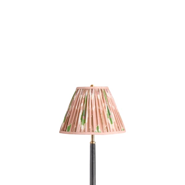 10 inch empire shade in blush Bokhara gathered linen by GP & J Baker