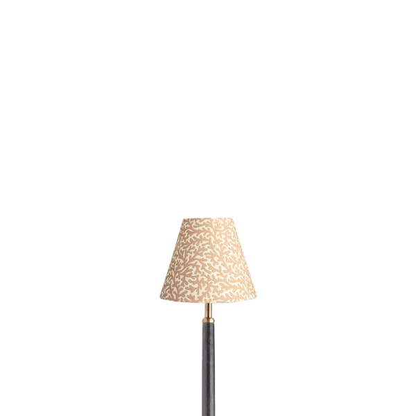 6 inch empire clip on shade in blush Tuffley cotton by GP & J Baker