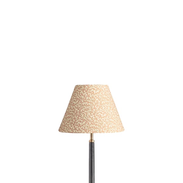 10 inch empire shade for cordless lamps in blush Tuffley cotton by GP & J Baker