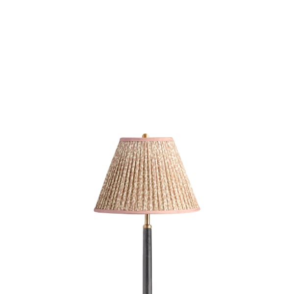 10 inch empire shade in blush Tuffley gathered cotton by GP & J Baker