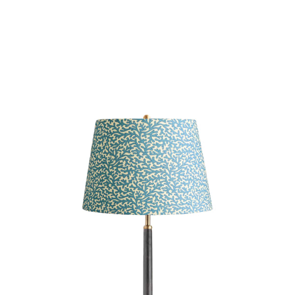 12 inch straight empire shade in denim Tuffley cotton by GP & J Baker