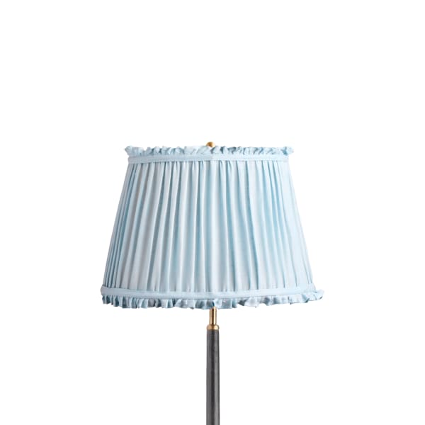 14 inch straight empire bloomer shade in blue sky linen