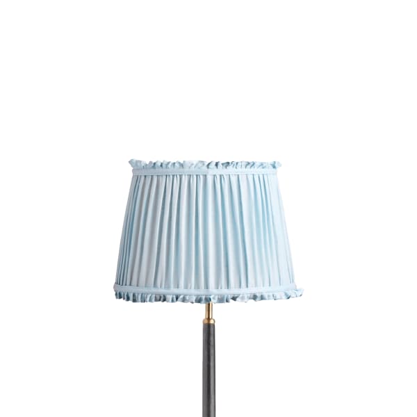 12 inch straight empire reversible gimbal bloomer shade in blue sky linen