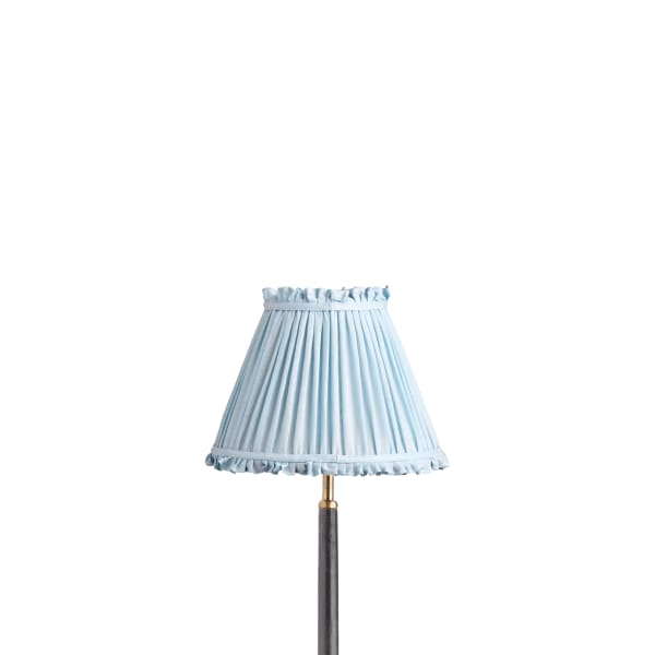 10 inch empire bloomer shade for cordless lamps in blue sky linen