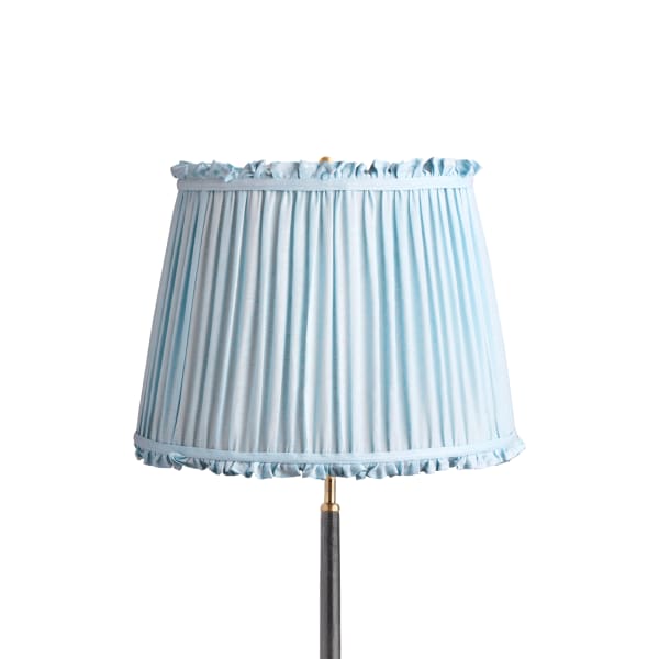 16 inch straight empire bloomer shade in blue sky linen